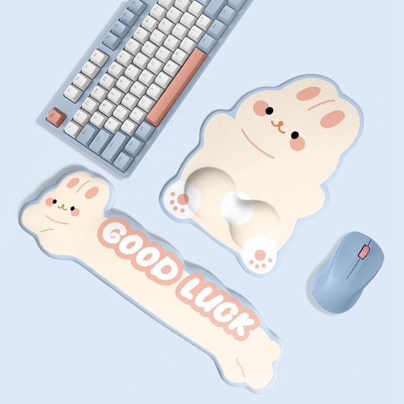 Good LUCK Rabbit Mouse Pad + Bộ bàn phím | Shopee Việt Nam
