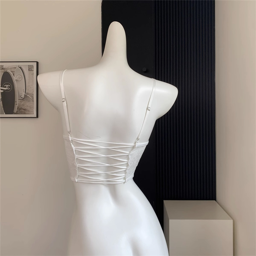 Gợi Cảm Đẹp Lưng Nữ Nhỏ sling Áo Ngực Ren Gợi Cảm Tự Trồng Corse Thời Trang Xương Cá Dòng Thanh Niên Cô Gái Vòng Thép Đồ Lót Push Up Nữ Bralette Quần Lót