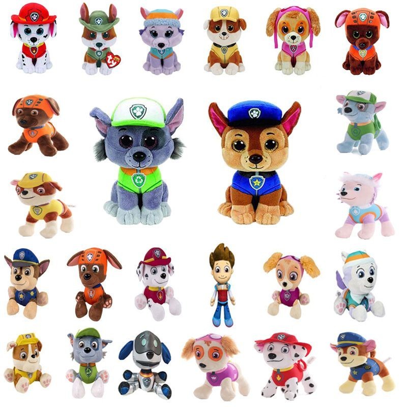 20cm Đồ Chơi Chú Chó Cứu Hộ Nhồi Bông PAW PATROL Dễ Thương Cho Bé