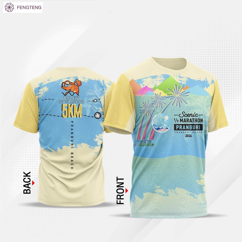 Áo thun Half Marathon Phong cảnh Pranbury 2024