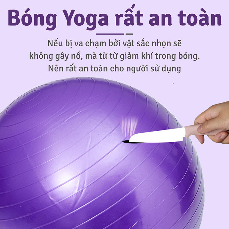 Mô tả BG- Bóng tập Yoga  Size 65cm cao cấp Thái Lan,Thang dây thể thao tập luyện KHÔNG KÈM BƠM - 4