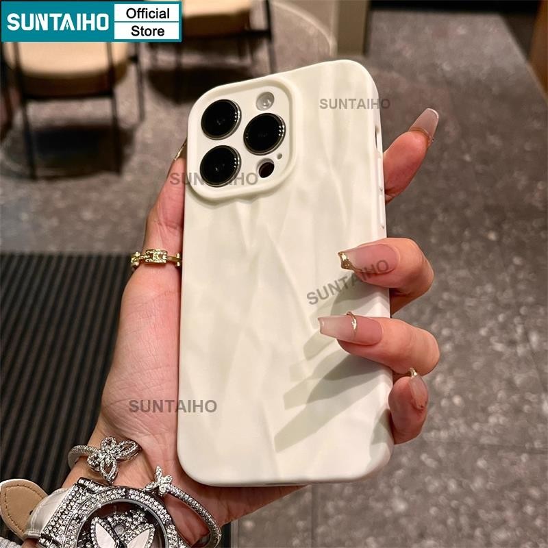 Mô tả Suntaiho Ốp lưng Iphone Thời Trang Đơn Giản Sóng Sương Mù Màu Đen Ốp Điện Thoại Silicon Mềm Làm Dày Chống Sốc  Cho Iphone 15 14 12 13 11 Pro Max IP 7 8 Plus Iphon X Xs XR XsMax - 5