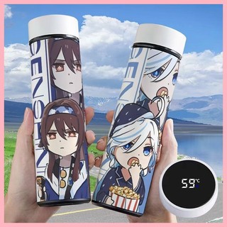 Cốc giữ nhiệt Genshin Impact Kaedehara Kazuha Raiden Shogun HuTao zhongli Yuanshen Quả óc chó Ngoại vi Bình giữ nhiệt thông minh Công suất lớn Thép không gỉ Di động Đo nhiệt độ có giá trị cao Hiển thị Cốc nước 4T