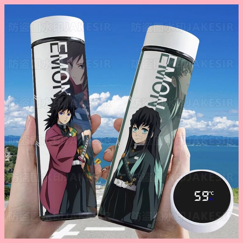 Bình Chân Không Demon Slayer Tomioka Nezuko Zenitsu shinobu Demon Slayer Anime Hàng Hóa Thông Minh Sinh Viên Bình Hút Chân Không Giá Trị Cao Đo Nhiệt Độ Hiển Thị Nhiệt Độ Nước