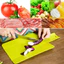 Nhựa linh hoạt Tiện lợi Dễ dàng chống trượt Thớt gấp Thảm xanh