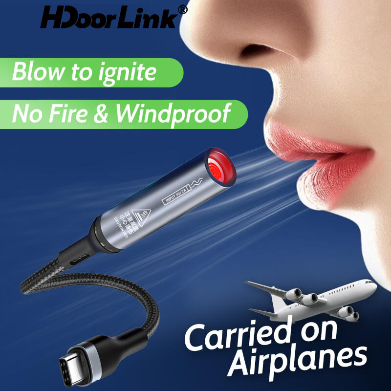 Ảnh Hdoorlink Loại C Sưởi Ấm Cáp Sưởi USB Cho Điện Thoại Di Động Máy Tính Bảng Ngoài Trời Lửa Di Động Chống Gió Đặc Biệt Adapter 1