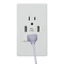 Bộ sạc ổ cắm tường Sleek 2 gói 2 ổ cắm 2 cổng Usb