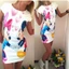 Đầm Mini Bodycon In Hoa Cổ Tròn Tay Ngắn Sữa Lụa Sang Trọng Cho Nữ