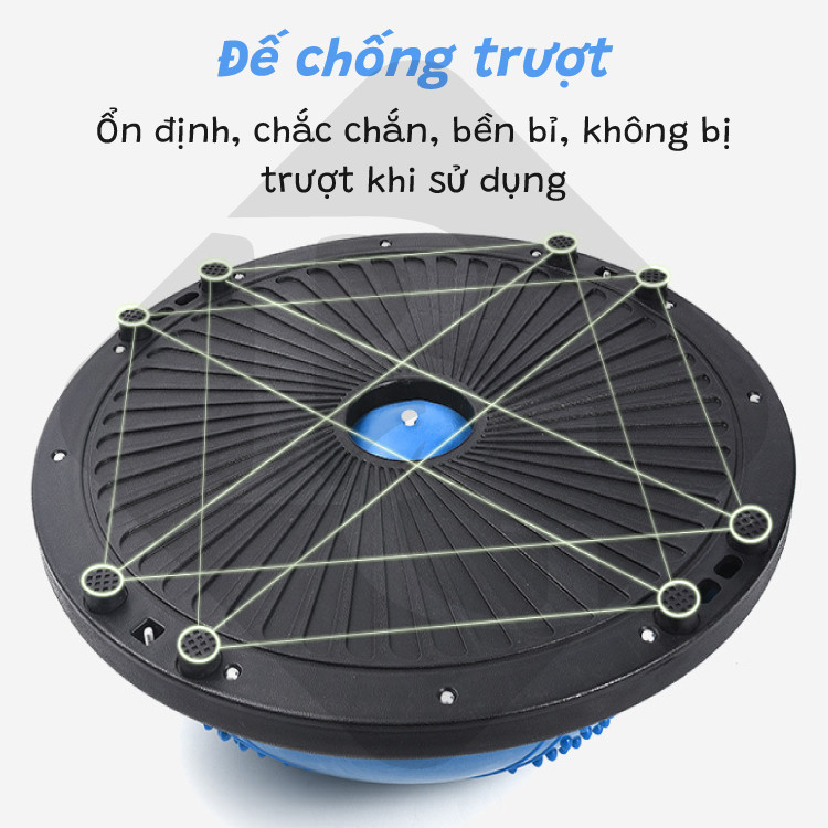 Mô tả {PINK 46x20} BG bóng YOGA bóng tập thể lực thăng bằng BALL BALANCE Bosu_ĐƯỜNG KÍNH :46CM. - 3