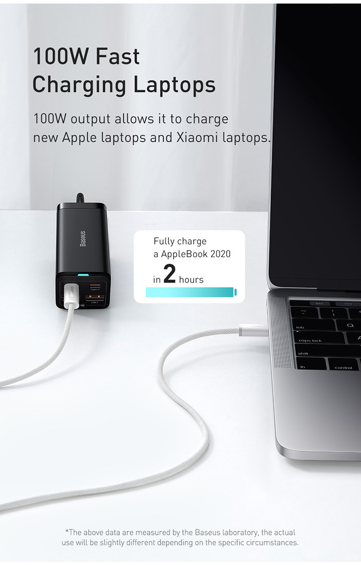 Mô tả Dây cáp sạc nhanh PD Baseus 100W từ Type-C sang Type-C tiện dụng cho iP15 Mac Pro iPad Xiaomi Samsung S23 - 5