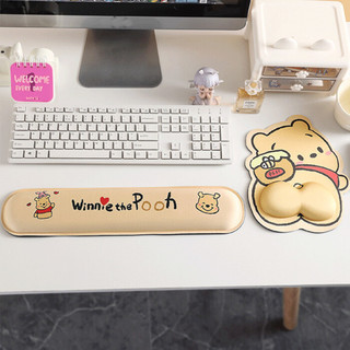 Bộ đệm cổ tay hình gấu Pooh và mật ong Hewes Bộ đệm chuột + Bộ bàn phím