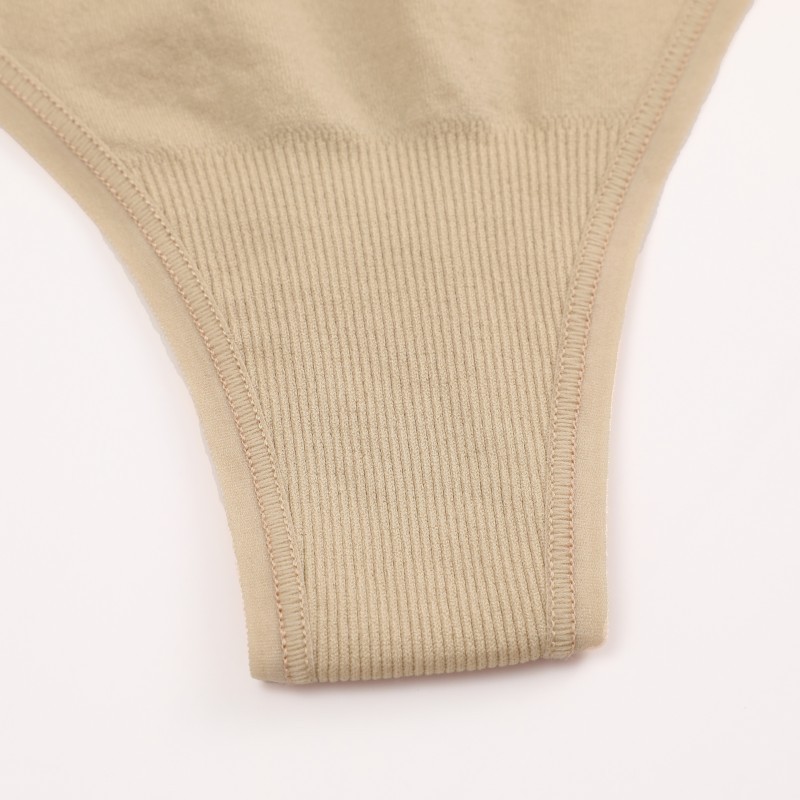 Mô tả Finetoo Quần lót Cotton nữ giữa eo Quần lót chữ G mềm màu trơn - 3