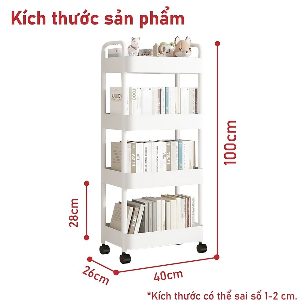 Mô tả bg.company2017- Kệ Tiện Lợi,Xe Đẩy Spa YTC Để Đồ Đa Năng, bánh xe không có khóa - 11