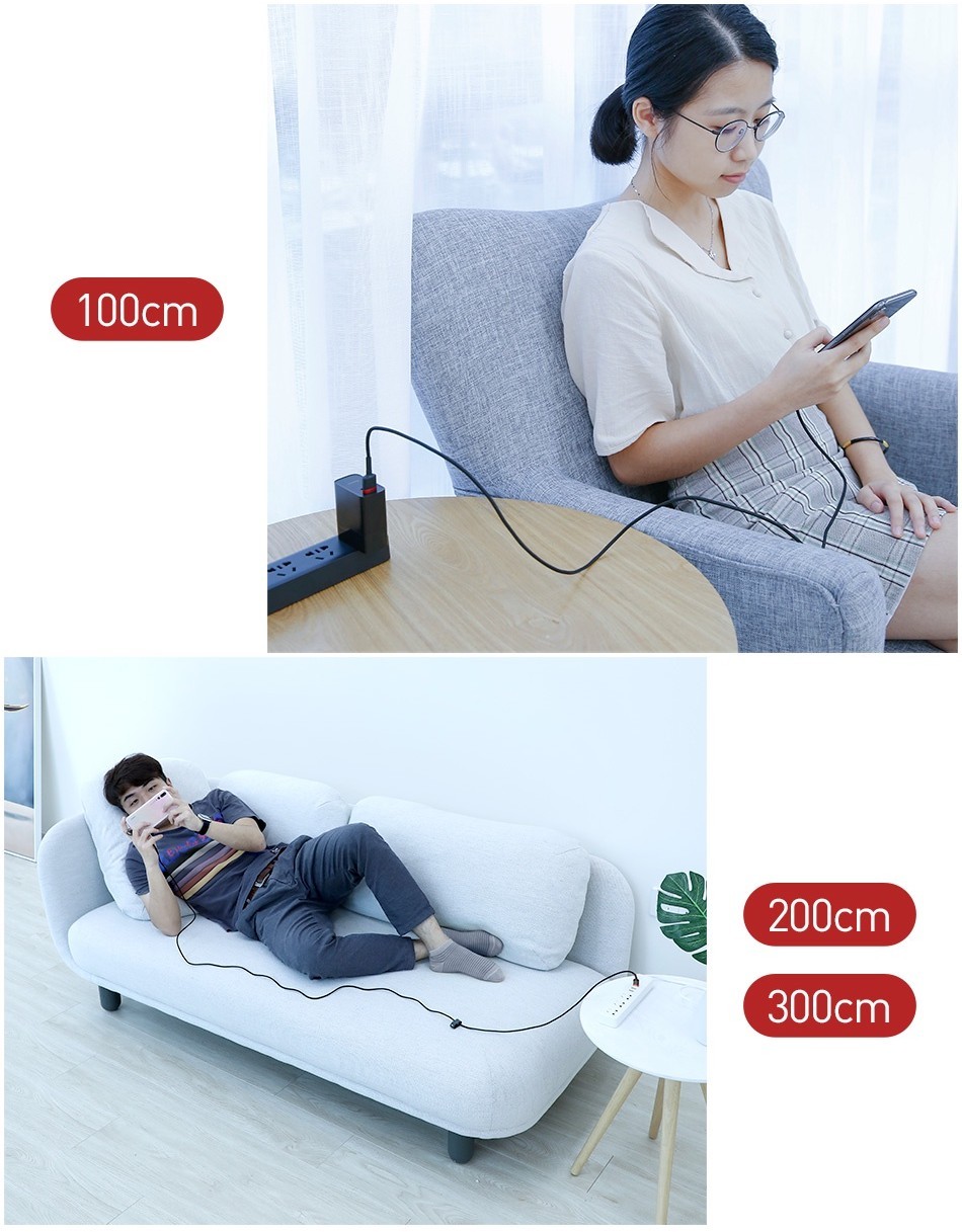 Cáp USB Baseus Type C 3A dành cho công nghệ sạc nhanh và sạc nhanh cho Huawei Xiaomi – ảnh mô tả chi tiết 11