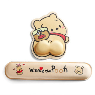 Bộ đệm cổ tay hình gấu Pooh và mật ong Hewes Bộ đệm chuột + Bộ bàn phím