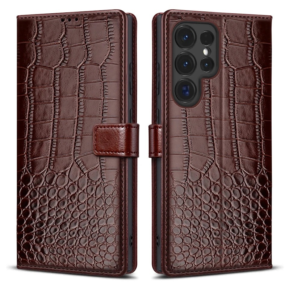 Ốp da lật cho Samsung Galaxy S23 S24 Ultra S22 Plus S21 FE S20 Ultra Note 20 Ultra S23 + S24 + Plus
