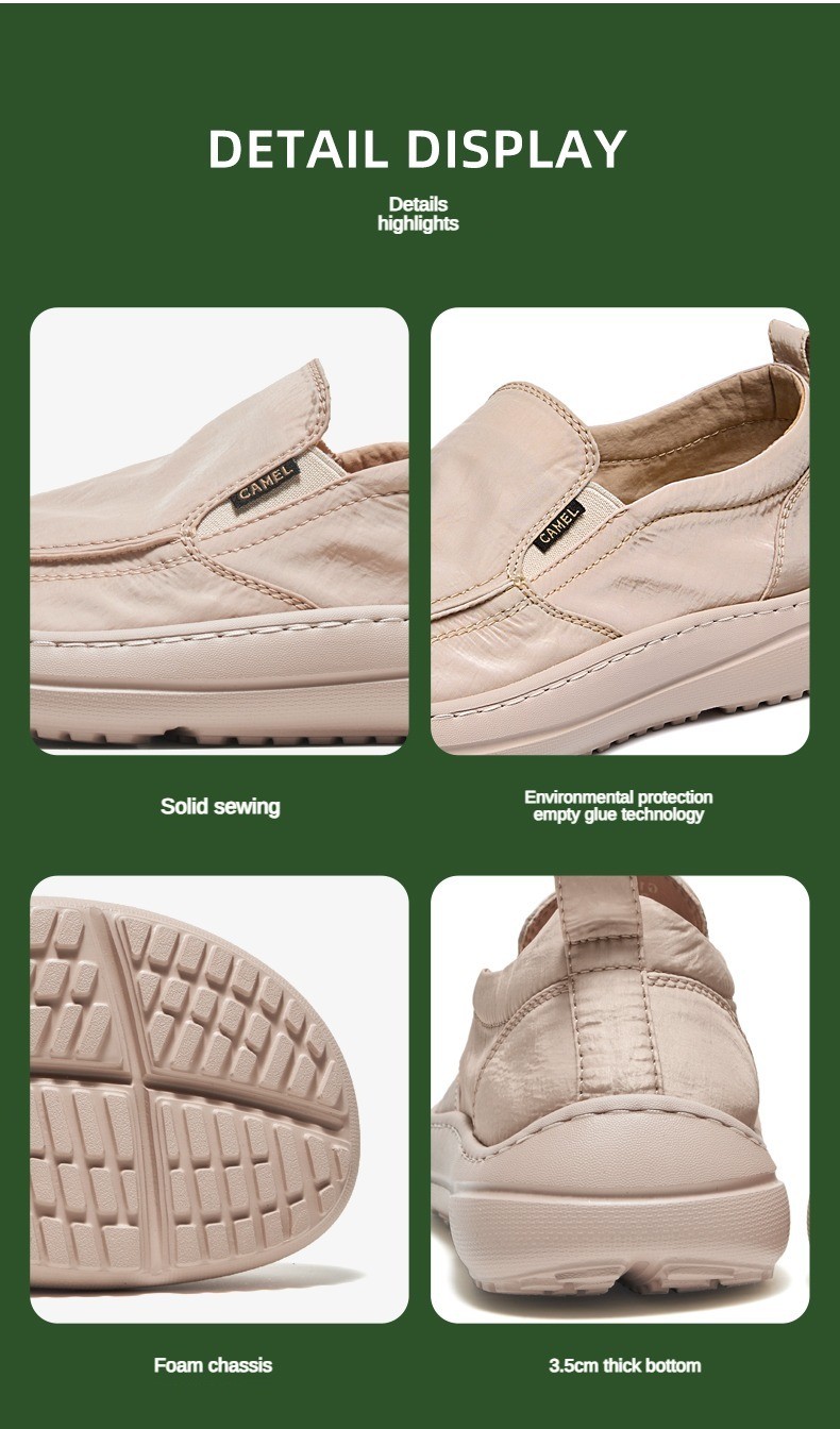 Mô tả Camel Giày ngoài trời nam lười biếng nhẹ nhàng nam vải đệm mềm - 8