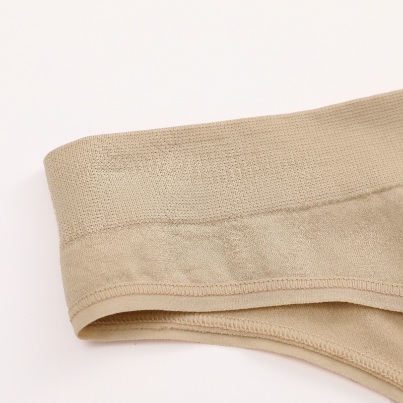 Mô tả Finetoo Quần lót Cotton nữ giữa eo Quần lót chữ G mềm màu trơn - 1