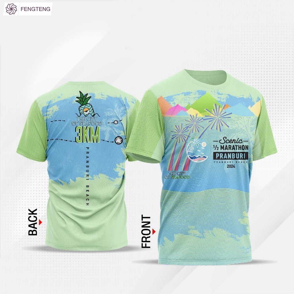 Áo thun Half Marathon Phong cảnh Pranbury 2024