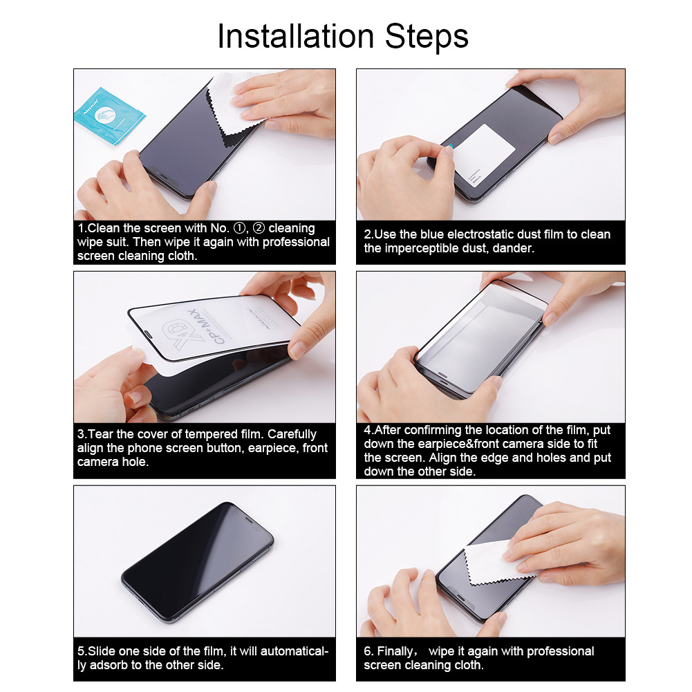 Mô tả Kính cường lực NILLKIN CP + Pro cho Poco X7 Pro 9H Tấm bảo vệ màn hình chống cháy nổ - 10
