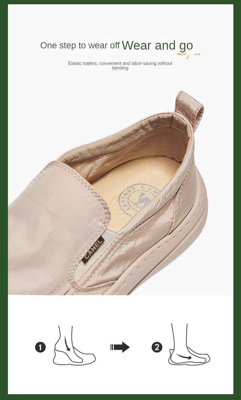 Mô tả Camel Giày ngoài trời nam lười biếng nhẹ nhàng nam vải đệm mềm - 6