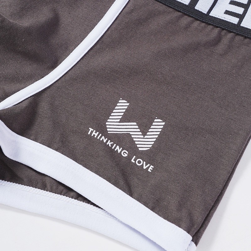 Mô tả Ecmln Quần Lót Boxer cotton Thoáng Khí In Chữ Phối Màu Tương Phản Thời Trang Cho Nam - 10
