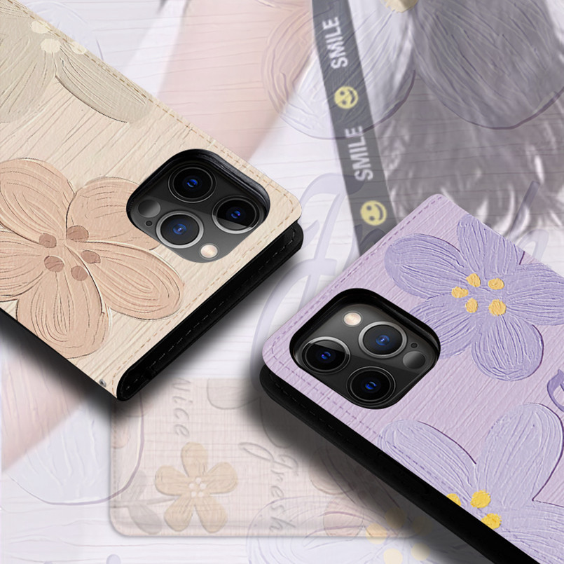 Ốp Điện Thoại Tranh Sơn Dầu Samsung Thích Hợp Cho Note 10 + 20 Ultra S24 Pro S23 FE Card Da Hoa