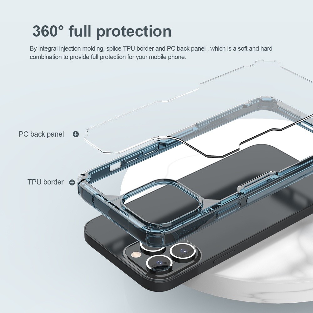 Mô tả Ốp Lưng Trong Suốt Nillkin Cho iPhone 16 Pro Max 15 Pro Max 14 Pro Max 13 Pro 16 Pro Nature Pro Ốp lưng Trong Suốt Túi Khí Chống Sốc Ốp Lưng - 5
