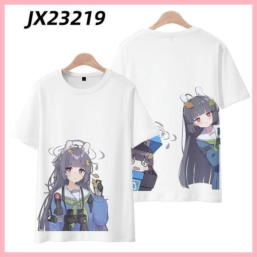 Blue Archive Takanashi Hoshino Sunaokami Shiroko Sorasaki Hina Izayoi Nonomi Blue Lưu trữ Bird Tour Hoshino Sage Mika Hàng hóa Áo thun ngắn tay cos Quần áo đau Quần áo Anime tùy chỉnh