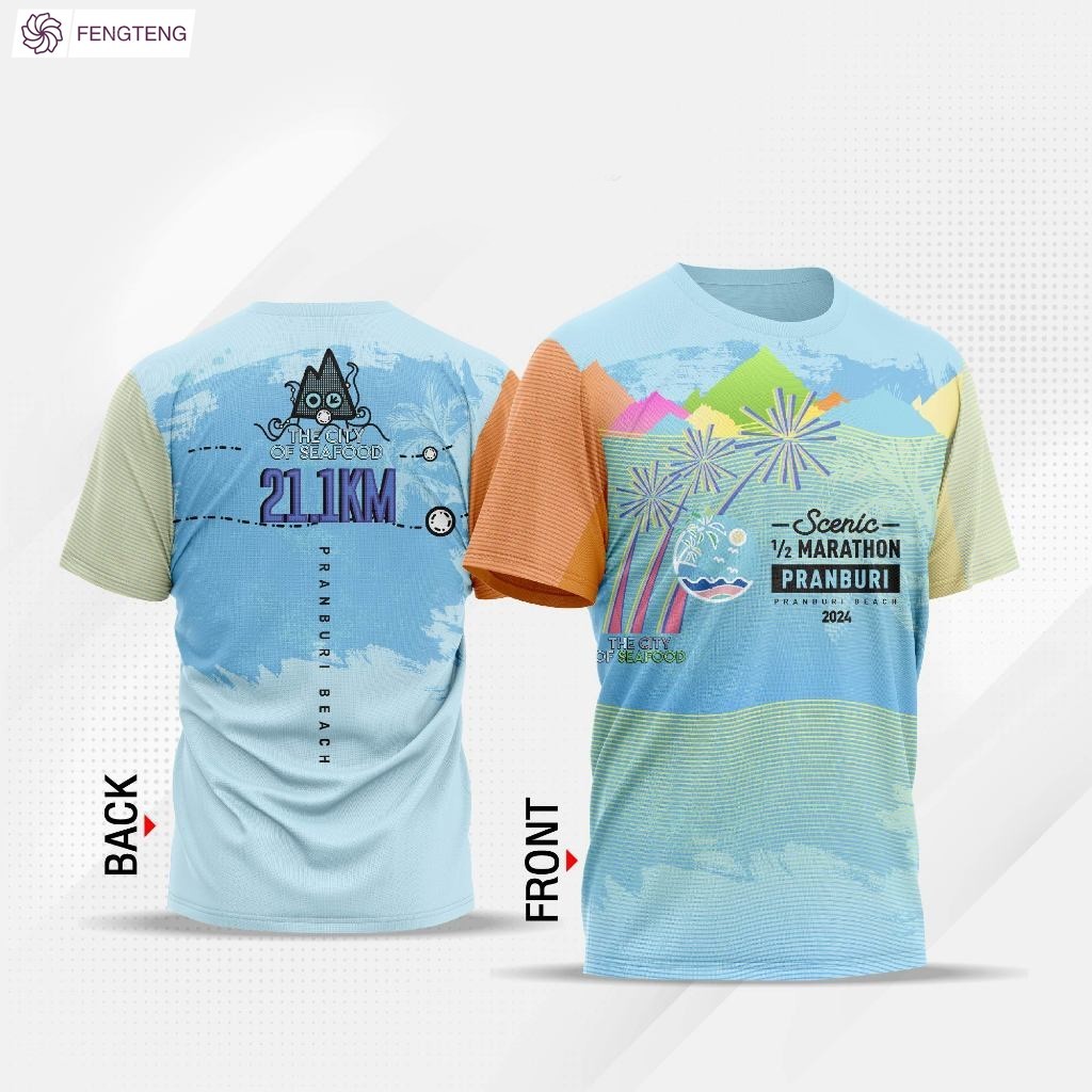 Áo thun Half Marathon Phong cảnh Pranbury 2024