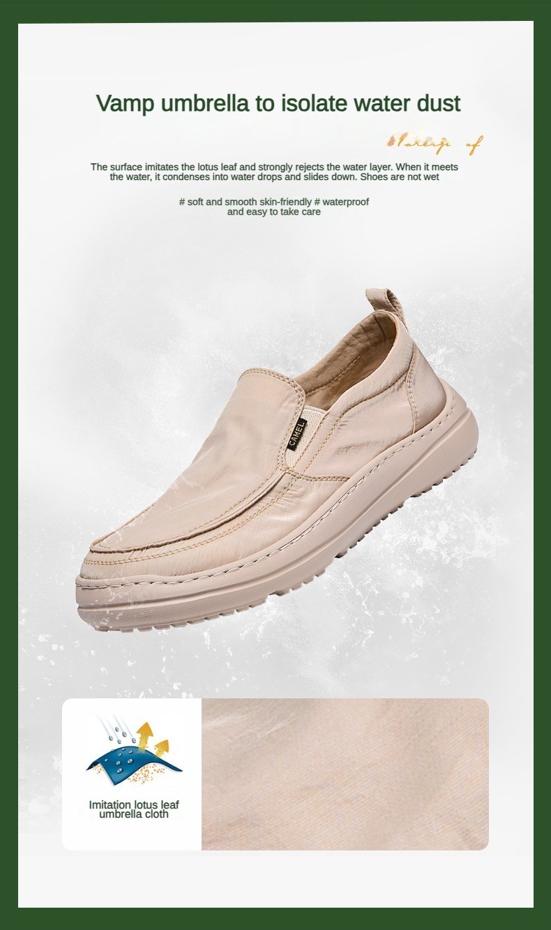 Mô tả Camel Giày ngoài trời nam lười biếng nhẹ nhàng nam vải đệm mềm - 5