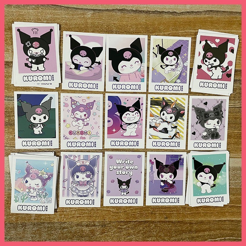 Thẻ Kuromi Melody Pachacco Kitty White Sanrio lomo Card Melody Pachacco Kitty White Sanrio lomo Card Giai Điệu Quế Chó Pacha Chó Hello Kitty Hoạt Hình Hàng Hóa Tin Nhắn Thẻ Ảnh