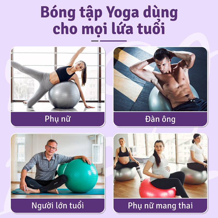 Mô tả BG- Bóng tập Yoga  Size 65cm cao cấp Thái Lan,Thang dây thể thao tập luyện KHÔNG KÈM BƠM - 8