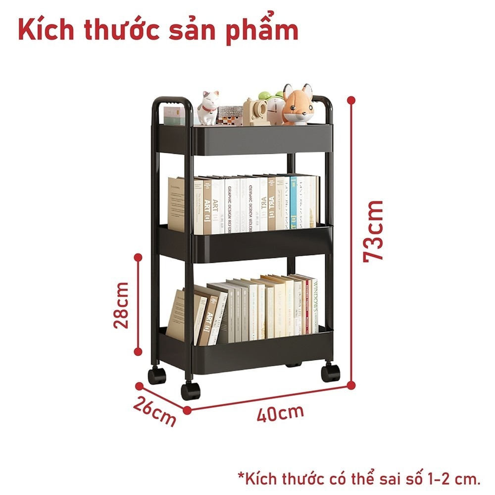 Mô tả bg.company2017- Kệ Tiện Lợi,Xe Đẩy Spa YTC Để Đồ Đa Năng, bánh xe không có khóa - 9