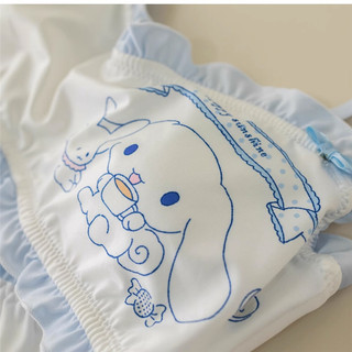 Bộ Áo Ngực Hoạt Hình Đáng Yêu Thanh Niên Cô Gái Áo + Quần Lót Đệm Mềm Không Dây Nữ Đồ Lót Thoải Mái 3 / 4 Cốc Nữ Bralette Quần Lót