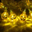 Đèn Led dây Halloween ma thuật nhấn mạnh với bí ngô sống động Nhện bộ xương để trang trí cửa sổ kỳ quái