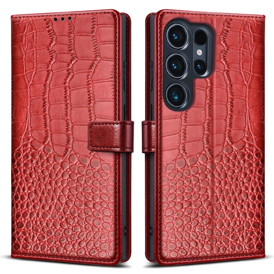 Ốp ví da lật cho Samsung Galaxy S25 S24 S23 FE S22 Plus 5G, tương thích S24FE S23Ultra S22Ultra S25Ultra
