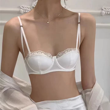 Đồ lót ren nữ bằng lụa gợi cảm Vòng thép mềm Push Up Áo ngực nữ thoải mái Đồ lót xốp mỏng Dây Bralette nữ