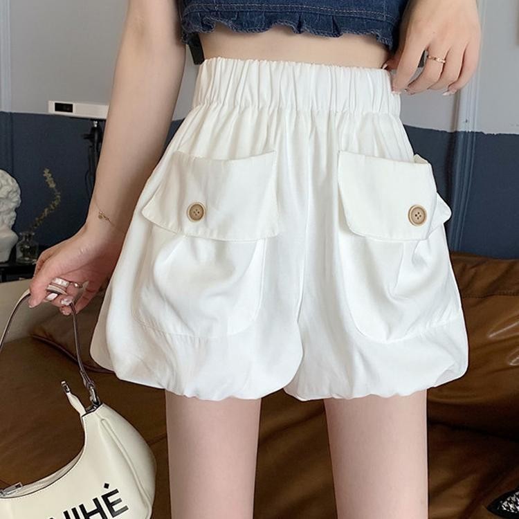 Lanlanlan ~ Bí Ngô Bloomers Quần Short Nữ Cao Cấp Rời Béo mm Mỏng Hơn Nhìn Phiên Bản Hàn Quốc Quần Phồng Thông Thường