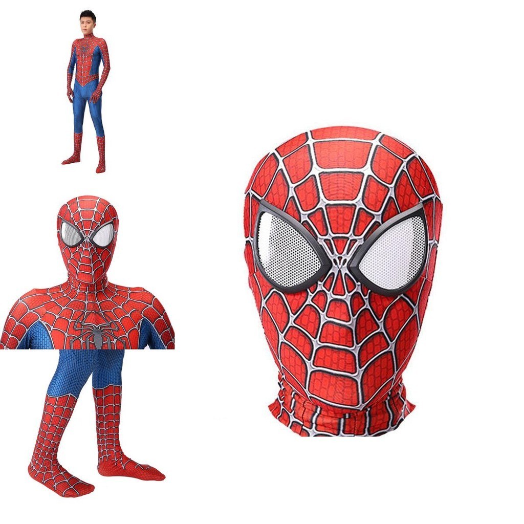 Raimi Spider-Man cosplay costume cho người lớn và trẻ em, phù hợp Halloween