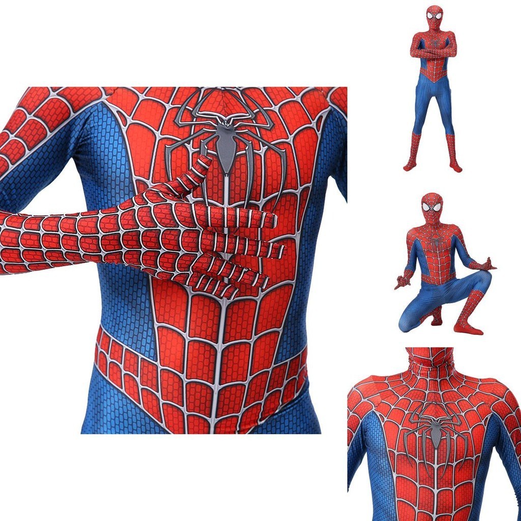 Raimi Spider-Man cosplay costume cho người lớn và trẻ em, phù hợp Halloween