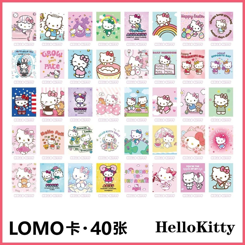 Thẻ Kuromi Melody Pachacco Kitty White Sanrio lomo Card Melody Pachacco Kitty White Sanrio lomo Card Giai Điệu Quế Chó Pacha Chó Hello Kitty Hoạt Hình Hàng Hóa Tin Nhắn Thẻ Ảnh