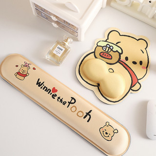Bộ đệm cổ tay hình gấu Pooh và mật ong Hewes Bộ đệm chuột + Bộ bàn phím