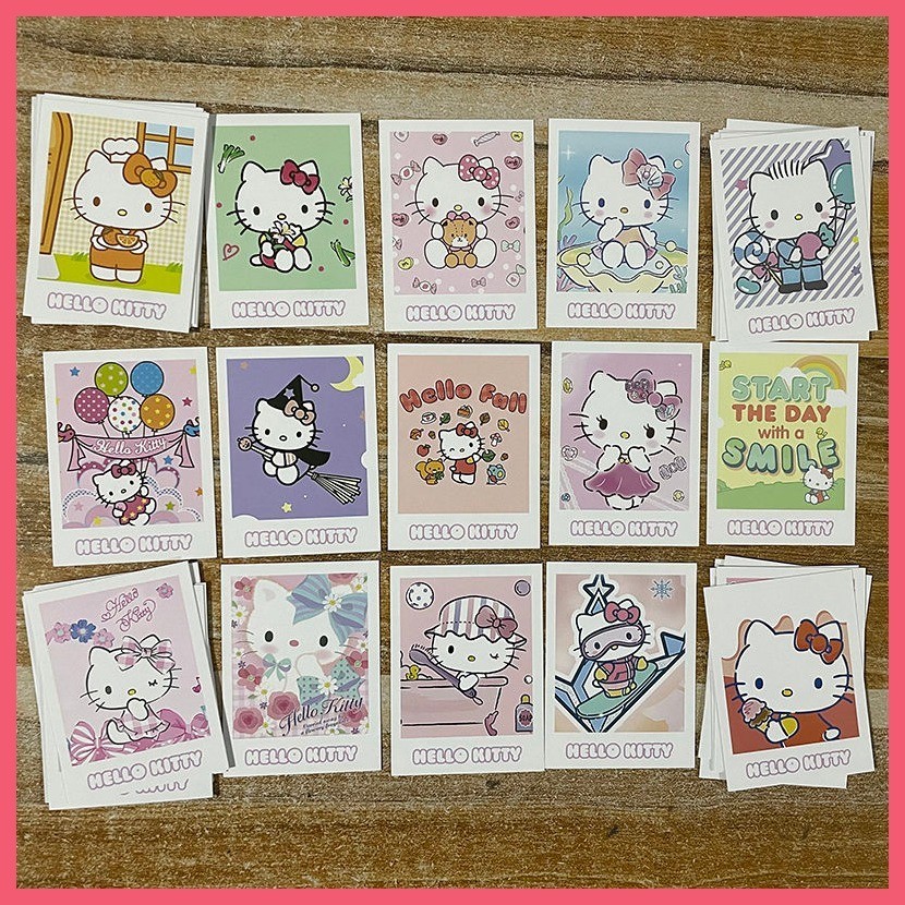 Thẻ Kuromi Melody Pachacco Kitty White Sanrio lomo Card Melody Pachacco Kitty White Sanrio lomo Card Giai Điệu Quế Chó Pacha Chó Hello Kitty Hoạt Hình Hàng Hóa Tin Nhắn Thẻ Ảnh