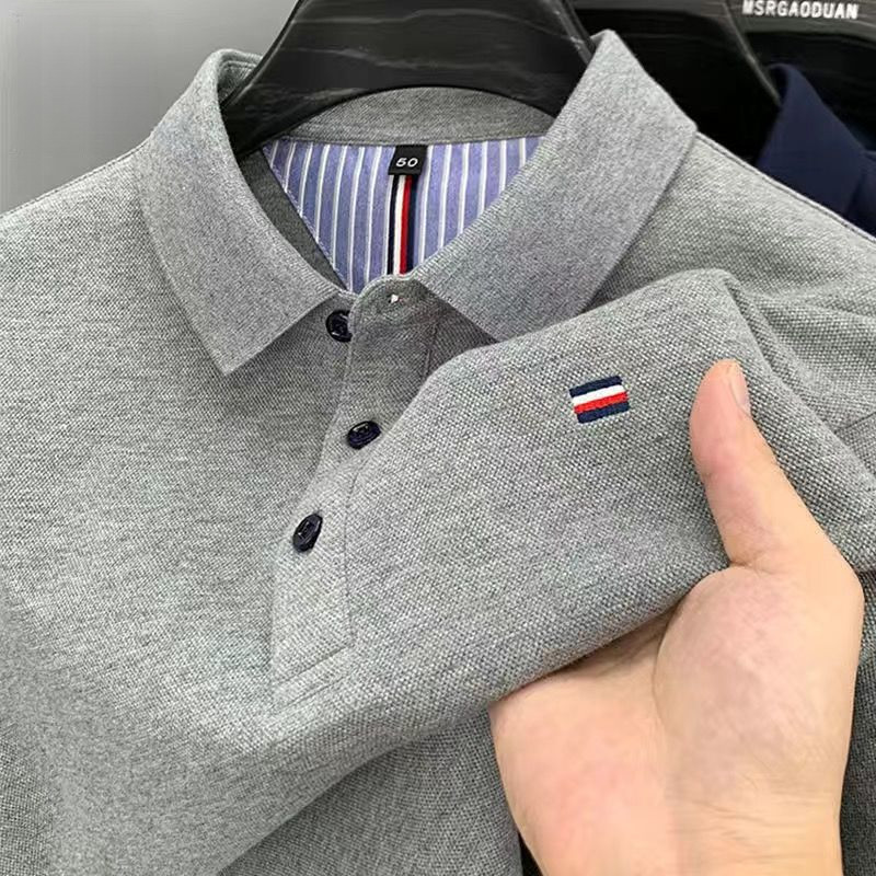 Áo thun nam thêu màu trơn WL001