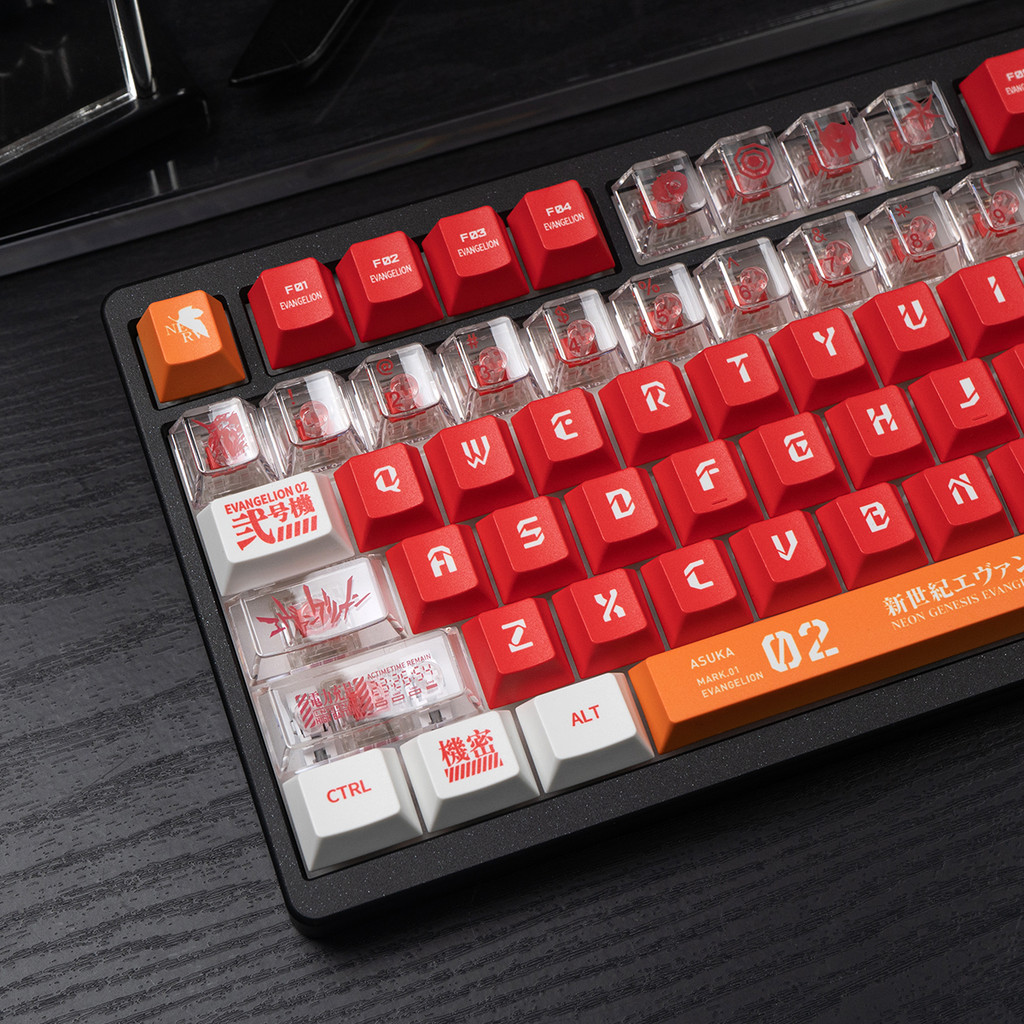 Evangelion Keycaps EVA PBT + PC Cherry profile Bộ keycap tùy chỉnh RGB ...