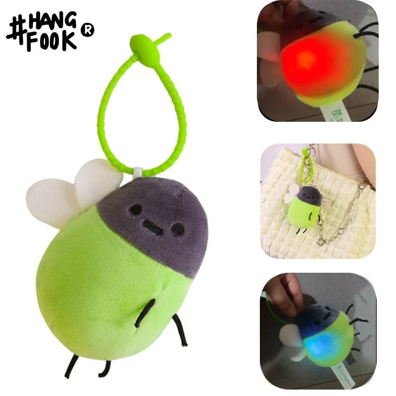 Đồ chơi nhồi bông Firefly đáng yêu Đồ chơi sang trọng phát sáng cho bé gái và ba lô