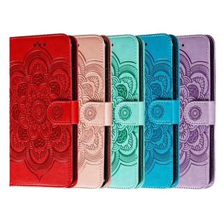 Emboss Hoa Da Ốp Lưng Điện Thoại Sharp Aquos Zero 2 Zero2 Datura Ví Flip Book Case Cover Funda