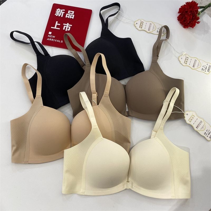 Quần Lót Liền Mạch Nữ Ngực Nhỏ Tập Hợp Để Nhìn Lớn Không Vòng Thép Nhận Ngực Hỗ Trợ Hàng Đầu Ngăn Ngừa Chảy xệ Áo Ngực