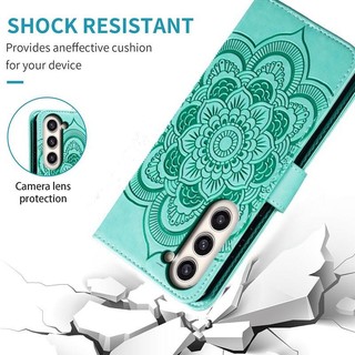 Emboss Hoa Da Ốp Lưng Điện Thoại Sharp Aquos Zero 2 Zero2 Datura Ví Flip Book Case Cover Funda